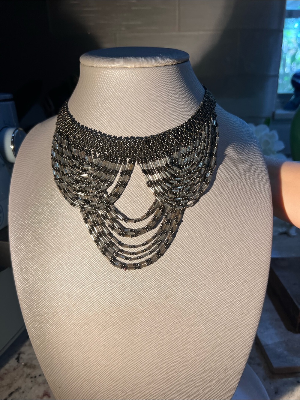 Gorgeous Flawless! Beaded Statement Necklace - Elegant Multi-Strand Collar